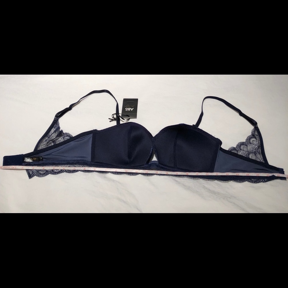 ABS Gatsby velvet lace trim padded bralette - Picture 8 of 8